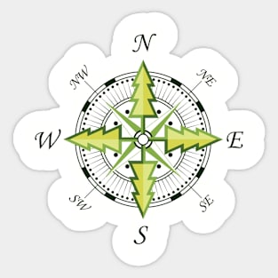 tree-compass Sticker